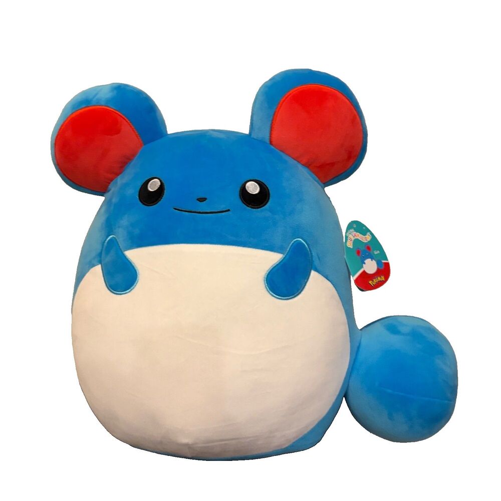 Squishmallow Pokemon Marill Plush Stuffed Toy Large 14" NWT Nintendo Blue